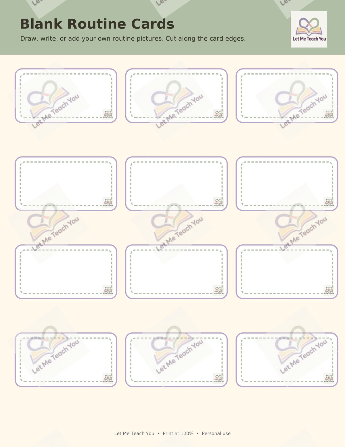 First-Then Board & Daily Visual Schedule (Free)