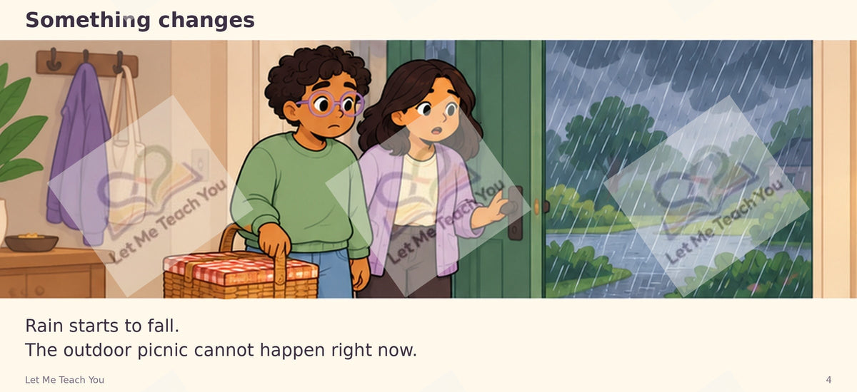 When Plans Change Social Story