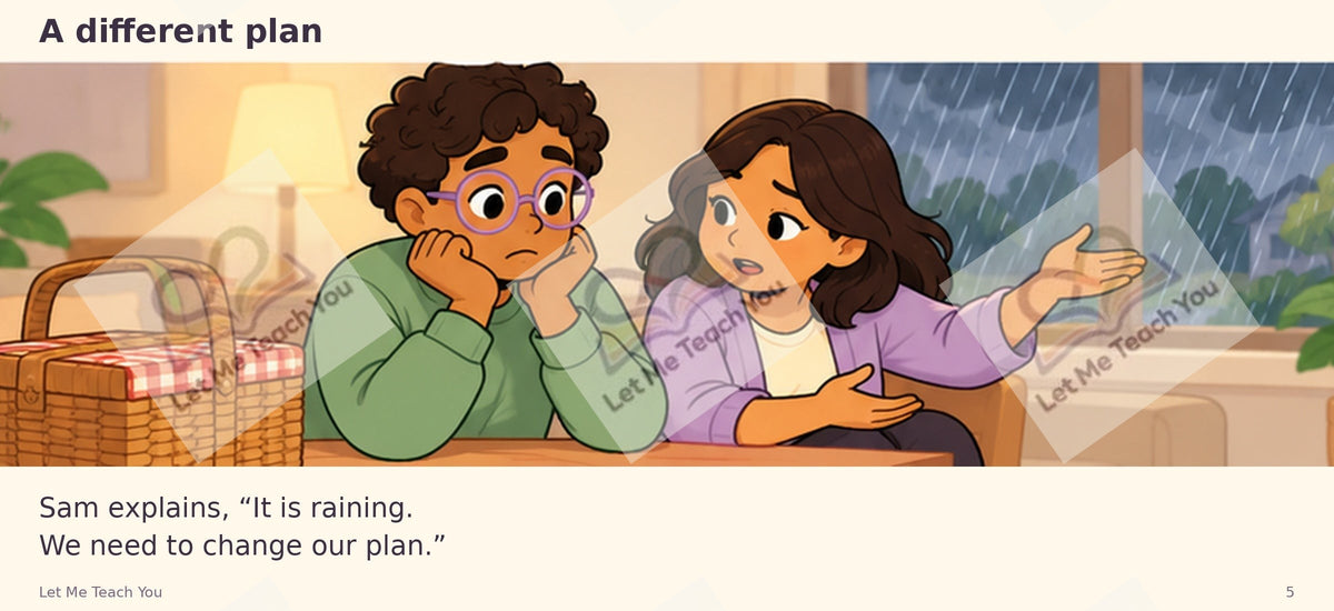 When Plans Change Social Story