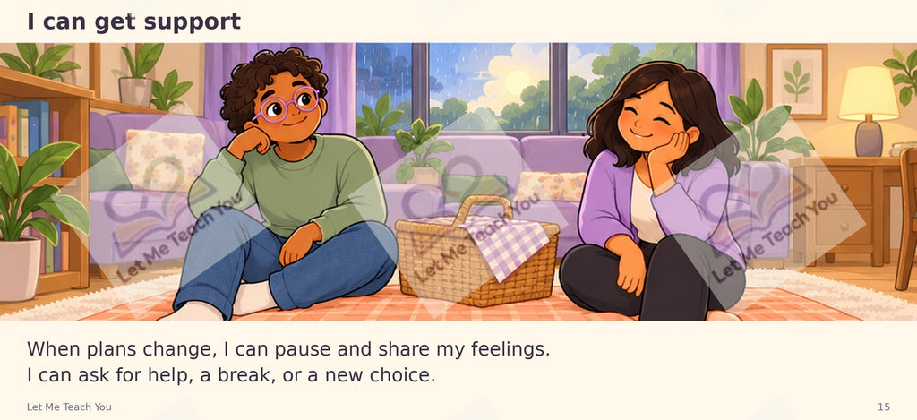 When Plans Change Social Story